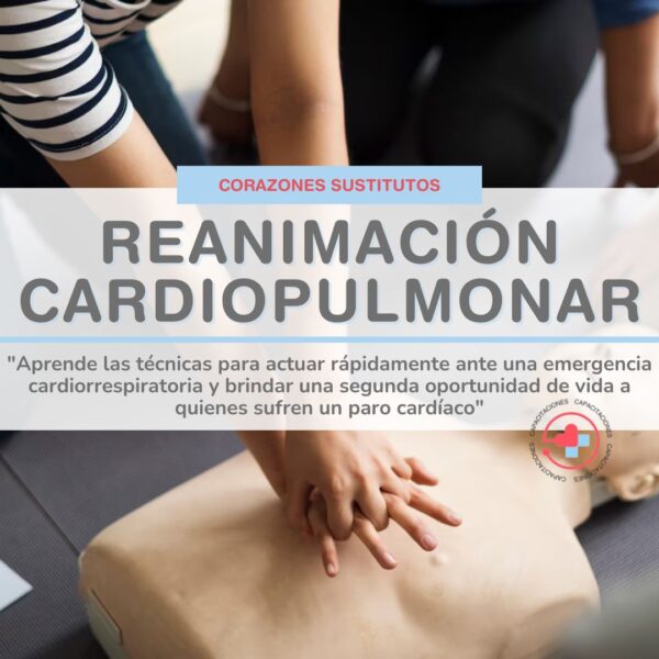 “Corazones sustitutos” - Curso: Reanimación Cardiopulmonar y uso de Desfibrilador Externo Automático (RCP + DEA).